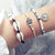 30 Style Boho Bangle Elephant Heart Shell Star Moon Bow Map Crystal Bead Bracelet Women Charm Party Wedding Jewelry Accessories