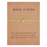 Rinhoo Fashion Woven Adjustable Bracelet With Card Infinity Love Gold Crown Star Charm Bracelet for Girls Jewelry Drop Shipping