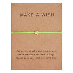 Rinhoo Fashion Woven Adjustable Bracelet With Card Infinity Love Gold Crown Star Charm Bracelet for Girls Jewelry Drop Shipping